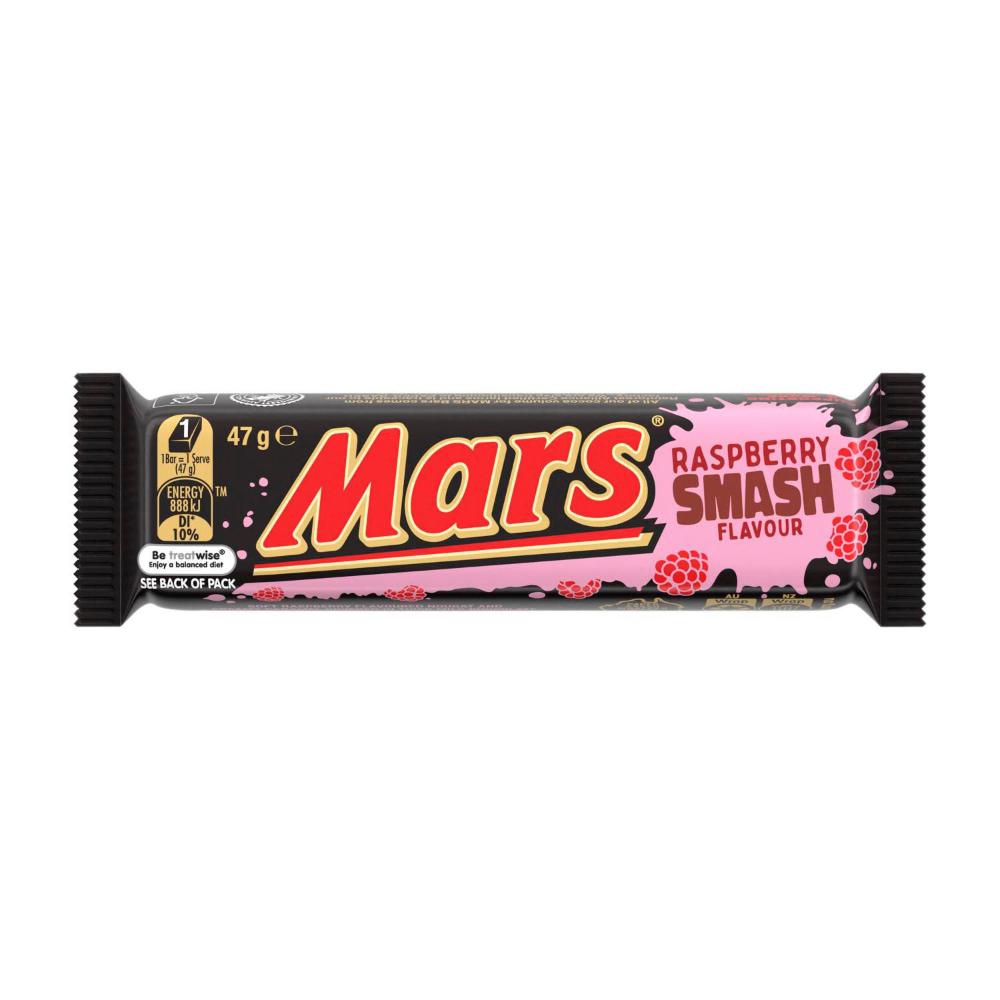Mars Raspberry Smash Flavour Chocolate Bar 47g