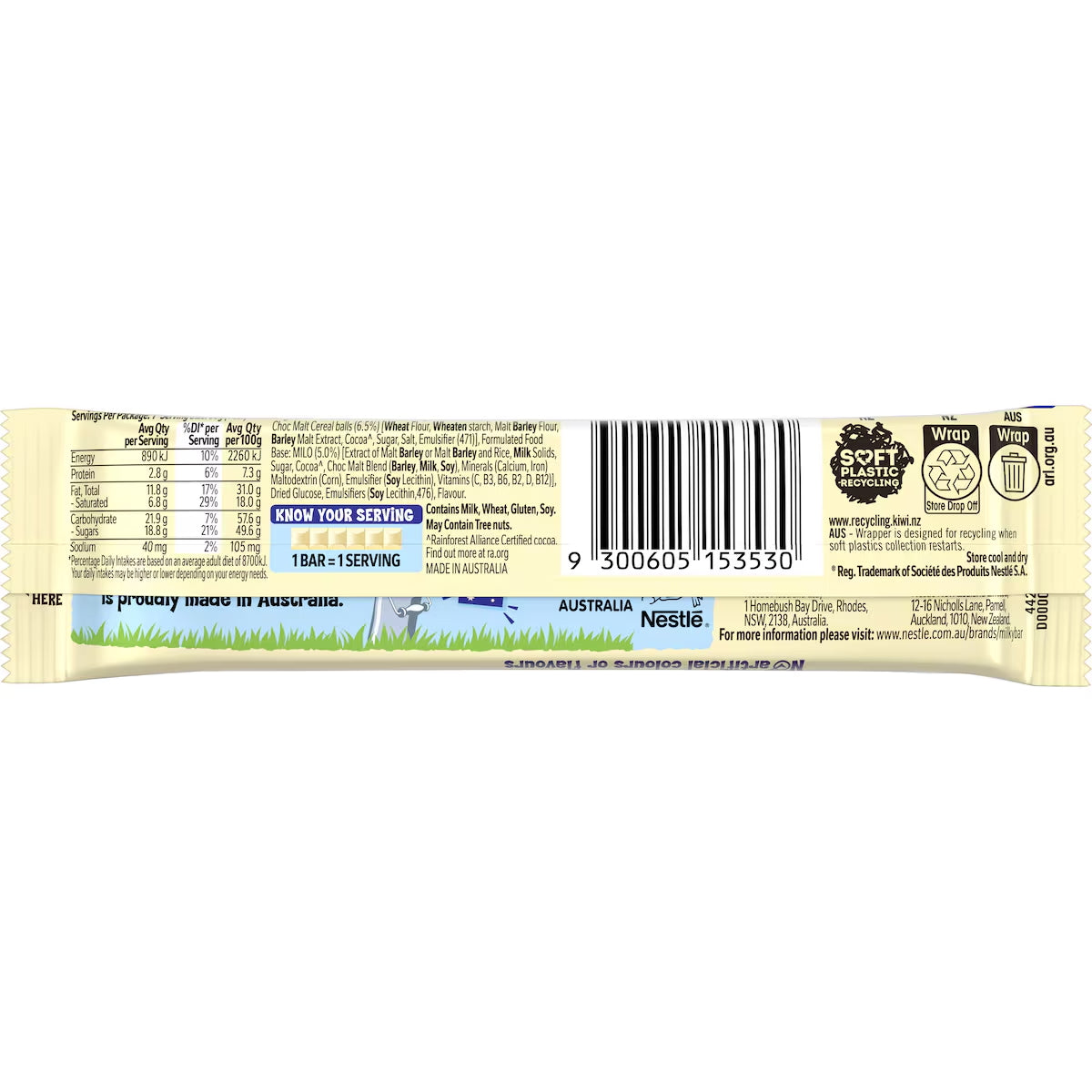Nestlé Milkybar Milo Choc Bar 38g