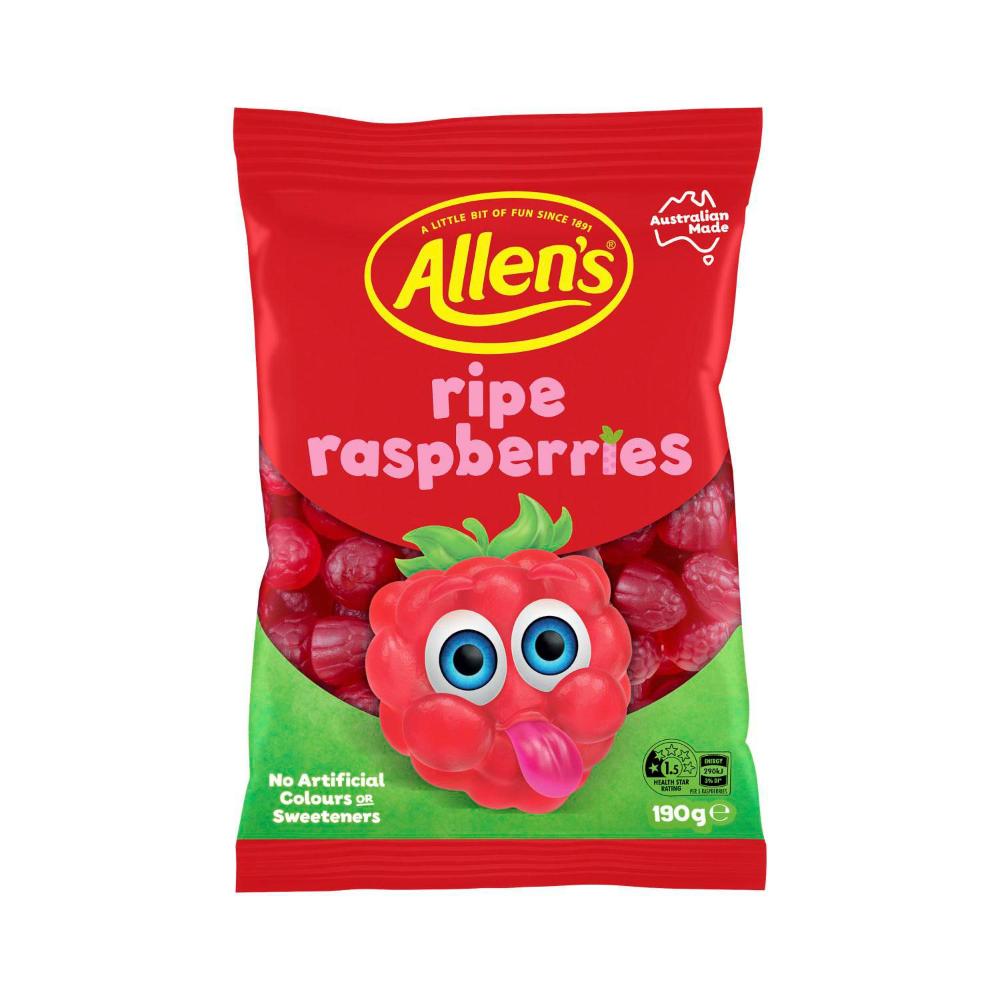 Allen's Ripe Raspberries 190g