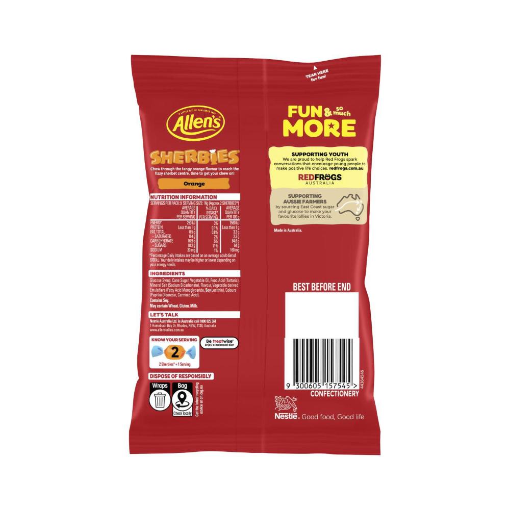 Allen's Sherbies 150g