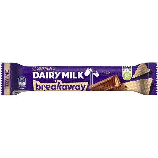 Cadbury Dairy Milk Breakaway Chocolate Bar 44g