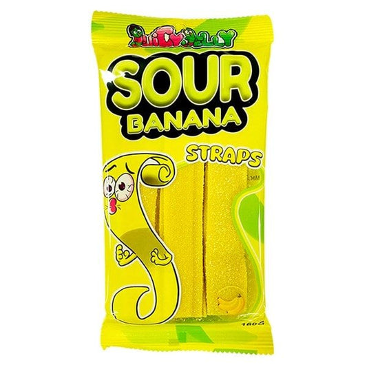 Juicy Jelly Sour Banana Straps 160g