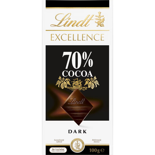Lindt Excellence Dark Chocolate Bar 100g