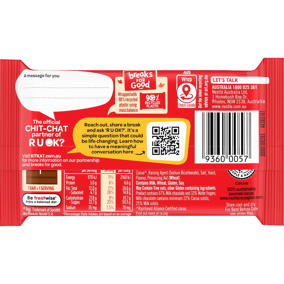 Nestlé KitKat Milk Chocolate Bar 45g