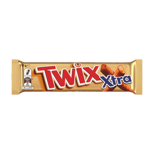 Twix Xtra Milk Chocolate Bar with Caramel Biscuit 72g