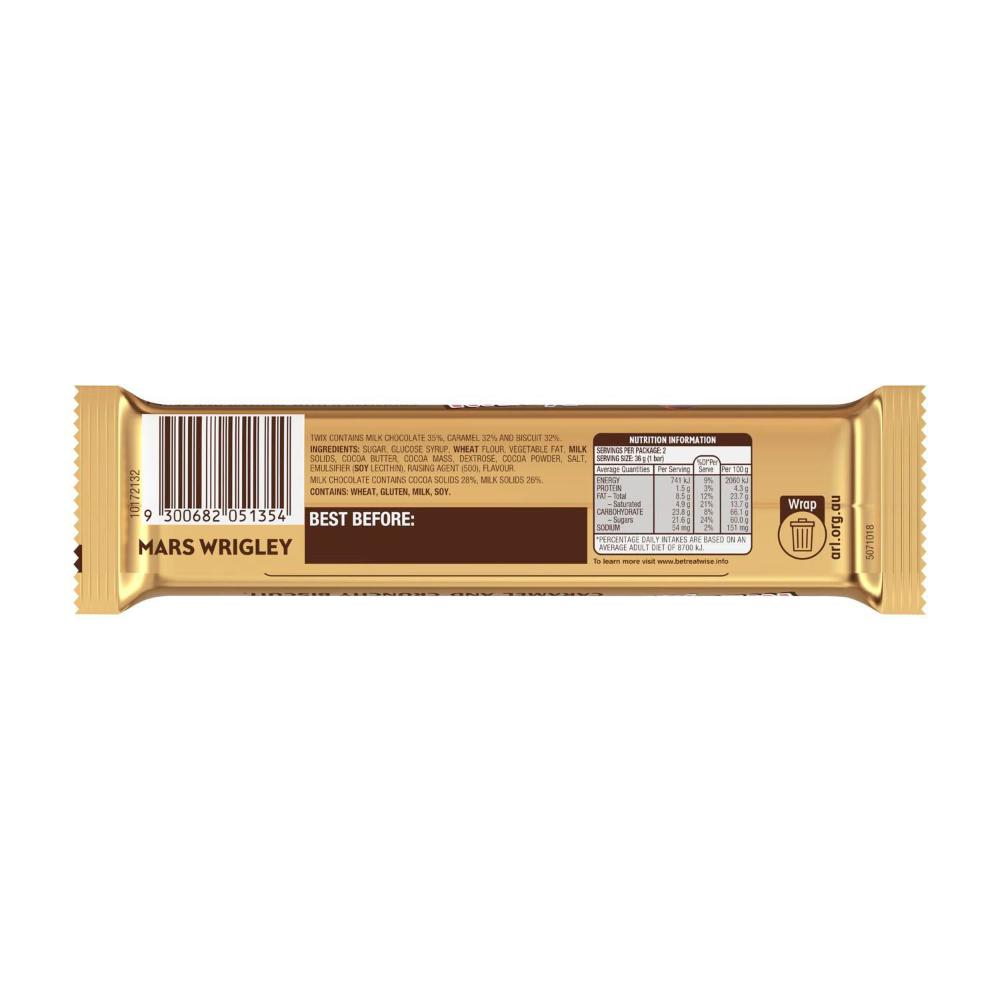 Twix Xtra Milk Chocolate Bar with Caramel Biscuit 72g
