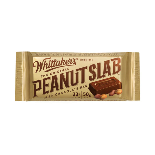 Whittaker's Peanut Slab Milk Chocolate Bar 50g